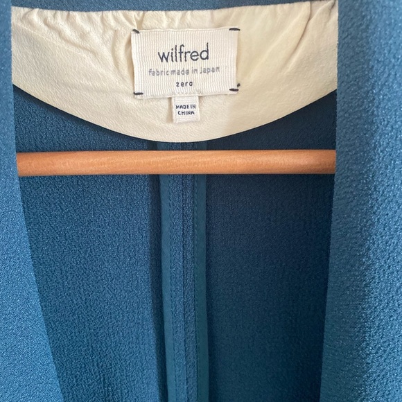 Wilfred Women’s Open Blazer 3/4 Sleeves Sz zero Pockets - Picture 3 of 6